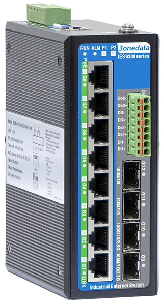 10/12口全千兆二层网管型工业以太网交换机（PoE和I/O可。